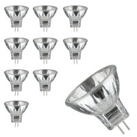 10x  Paulmann Halogen Leuchtmittel 35W 35mm Silber GU4...