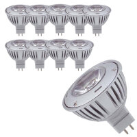 10er Set GU5,3 1W LED Leuchtmittel 12V warmweiß...