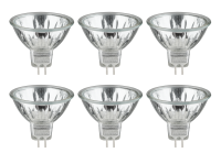 6-er Set Halogen Reflektor Security 35W GU5,3 12V 51mm...