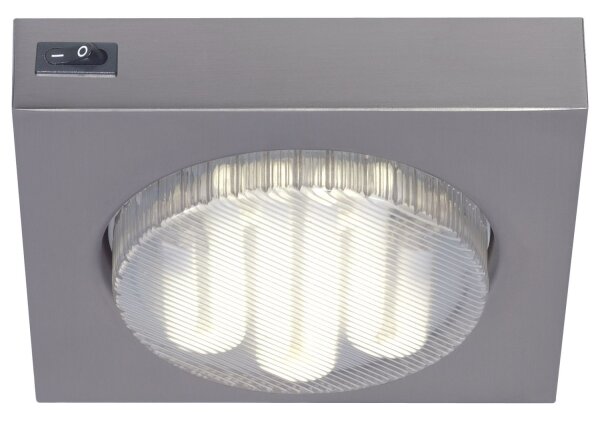 Aufbauleuchte GX53 230V Eisen gebürstet