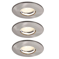 Paulmann Premium Einbauleuchten Set LED starr IP65 3x4W...