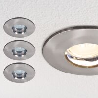 Paulmann Premium Einbauleuchten Set LED starr IP65 3x4W...