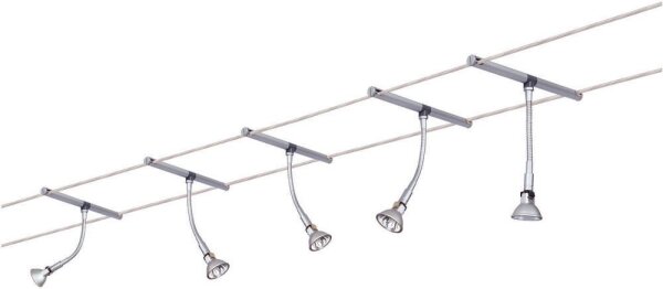 972.49  Paulmann Wire System Spice Basil 100 5x20W GU5,3 Chrom matt 230/12V