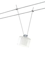 Paulmann DecoSystems Lampenschirm Zyli max.50W Glas Weiß/Schwarz