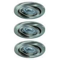 3er Set einbaueleuchten inkl. LED Leuchtmittel GU10...