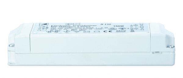 Elektronischer Halogen Transformator min.35VA max.150VA 12V 150W Trafo ECO