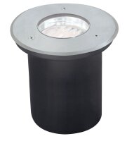 Paulmann Spec Einbauleuchten Set Boden überfahrb Sparlampe IP67 7W 230V GX53 Disc 140mm Edelstahl/Metall