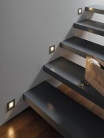 Paulmann Special Einbauleuchten Set Wand Window 1 20W 60VA 230/12V GU5,3 82mm Alu matt/Metall/Glas