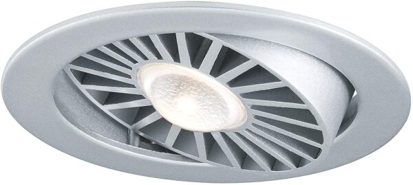 Paulmann Premium Einbauleuchten Set Turbo LED schwenkbar 30° 1x13W 230V/700mA 97mm Chrom matt/Alu