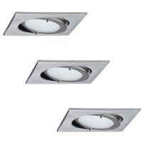 Paulmann Möbel Einbauleuchten Set IP44 Quadro...