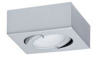 Paulmann Möbel Einbauleuchten Set IP44 Quadro schwenkbar 3x20W 60VA 230/12V G4 Chrom matt/Alu
