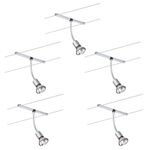 Paulmann Seil- und Schienensystem 2Easy Spot Basil 5x20W GU5,3 Chrom matt 12V Metall