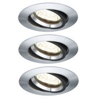 3er Set  Paulmann 2easy Premium Einbauleuchten Alu...