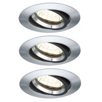 3er Set  Paulmann 2easy Premium Einbauleuchten Alu...