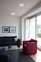 3er Spot-Set  Paulmann 2easy Premium Einbauleuchten  eckig IP65 starr 51mm satiniert/Chrom/Eisen gebürstet/Metall