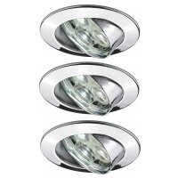 Paulmann Premium Einbauleuchten Set Power Flood LED 3x3W...