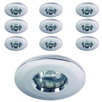 10 x Paulmann Einbauleuchtenn Einbaustrahler Set Premium...