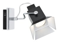 Paulmann Wandleuchte Cinema max.50W GU10 Schwarz Silber...