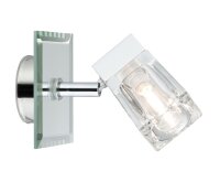 Paulmann WallCeiling Trabani IP44 20W G9 Chrom/Transparent 230V Metall/Glas
