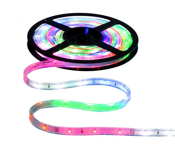 Paulmann Function WaterLED Stripe Set 5m IP64/IP67 MC 10,5W 230/12V 12VA Weiß Kunststoff