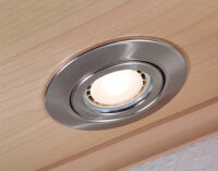 Paulmann Quality Einbauleuchten Set schwenkbar LED 3x3,5W 230V GU10 51mm Eisen gebürstet/Stahlblech