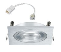 Paulmann Premium Einbauleuchten Drilled Alu eckig...