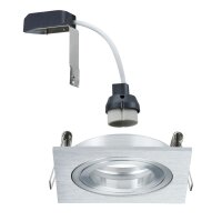 Paulmann Premium Einbauleuchten Drilled Alu eckig...