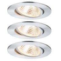 3x Paulmann Einbauleuchten inkl. Trafo Das schwenkbar Alu...