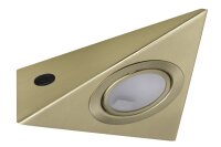 Paulmann Möbel Aufbauleuchte Set 3eck. 3x20W 60VA 230/12V G4 Messing gebürstet Metall/Glas