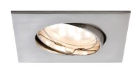 9x 5W Paulmann Einbauleuchten Set Coin Satin eckig...