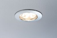 Paulmann Premium Einbauleuchten Set Coin klar rund starr LED 3x6,8W 2700K 230V 51mm Chrom/Alu Zink