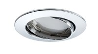 Paulmann Premium Einbauleuchten Set Coin satiniert rund schwenkbar LED 3x6,8W 2700K 230V 51mm Chrom/Alu Zink