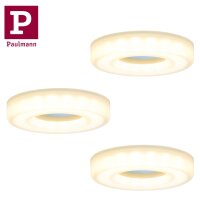 Paulmann Premium Einbauleuchten Set Bagel rund LED 3x5,5W...
