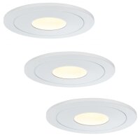 Paulmann Premium Einbauleuchten Set Daz starr LED 3x5,5W...