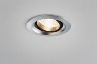 Paulmann Premium Einbauleuchten Set Daz schwenkbar LED 2x7W 18VA 230V/700mA 110mm Alu gebürstet/Alu