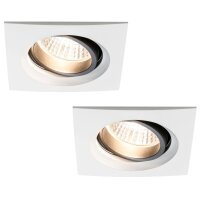 Paulmann Premium Einbauleuchten Set Daz schwenkbar eckig...