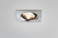 Paulmann Premium Einbauleuchten Set Daz schwenkbar eckig LED 2x7W 18VA 230V/700mA 110x110mm Alu gebürstet/Alu