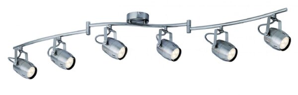 Paulmann Spotlight Gamma LED 6x3,5W GU10 230V Nickel gebürstet Metall