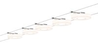 Paulmann Wire Systems DC Set DiscLED I 5x4W Chrom/Satin 230V/12V DC 30VA Metall