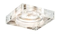 3er Set Paulmann Einbauleuchtenn Glas Quadrat inkl. LED...