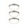 Paulmann Möbel Aufbauleuchte Set Unity rund LED 3x4,5W 15VA 230V/700mA 75mm Eisen gebürstet/Metall Acryl