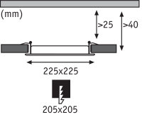 LED Einbau Panel 13,5W SmartPanel Bluetooth 2700K Warmweiß bis 6500K Tageslichtweiß Einbauleuchten 1000lm Eisen
