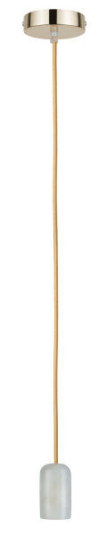 Paulmann Pendel E27 2m Stoffkabel Gold Fassung Alabaster Baldachin Gold