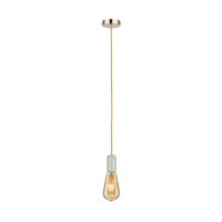 Paulmann Pendel E27 2m Stoffkabel Gold Fassung Alabaster Baldachin Gold