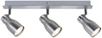 Paulmann Spotlight Meli max 3x10W GU10 Nickel satiniert 230V Metall