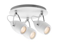 Paulmann Spotlight Drop IP44 Rondell max 3x10W GU10 Weiß/Chrom 230V Metall