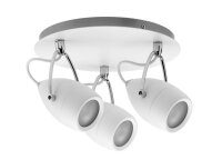 Paulmann Spotlight Drop IP44 Rondell max 3x10W GU10 Weiß/Chrom 230V Metall