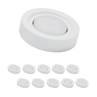 MILI 10er Set Aufbauleuchte 7W GX53 4000K Tageslicht 230V...