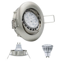 6er Set MILI Einbauleuchtenn 8W GU10 2700K Warmweiss 230V...