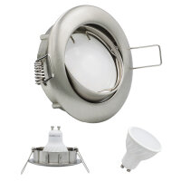 MILI 10er Set Einbauleuchtenn 7W GU10 3000K 230V 520...